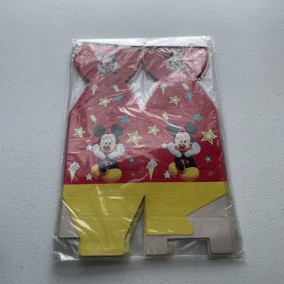 Mickey Mouse 24 Invitations with Envelopes 12 Gable Boxes Party Favor Supplies - Picture 5 of 5